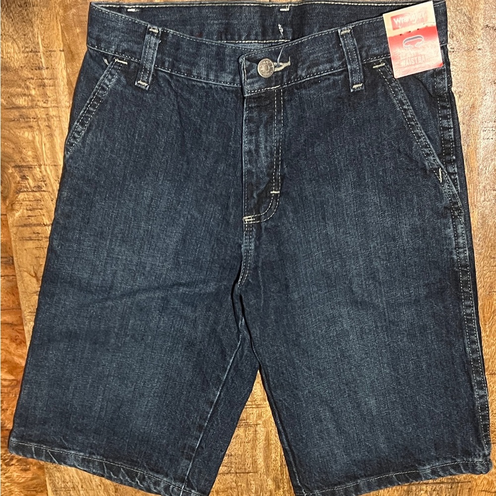 NWT Boys Wrangler Blue Jean Straight Utility Shorts w/ adjustable waist Sz 12